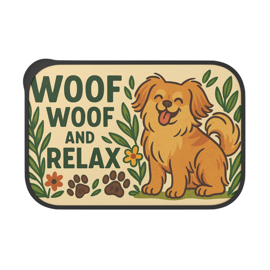 Woof Woof Relax Bento Box with Utensils - Fun Pet-Themed Lunch Container Eco-friendly PLA material