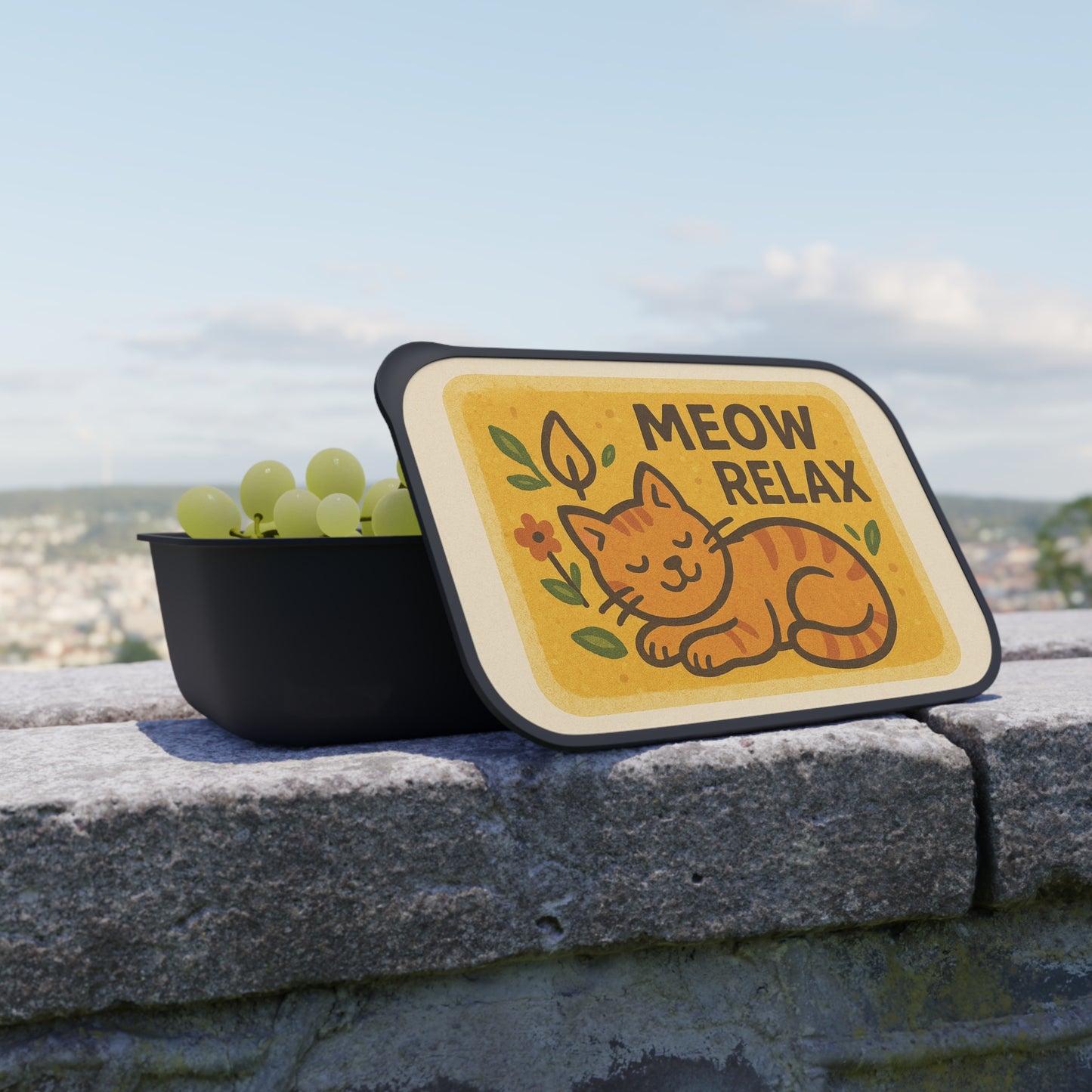 PLA Bento Box with Band and Utensils
