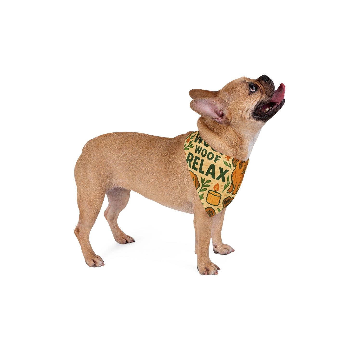 Woof Woof Relax Dog Bandana - Cute Dog Accessory for Stylish Pets