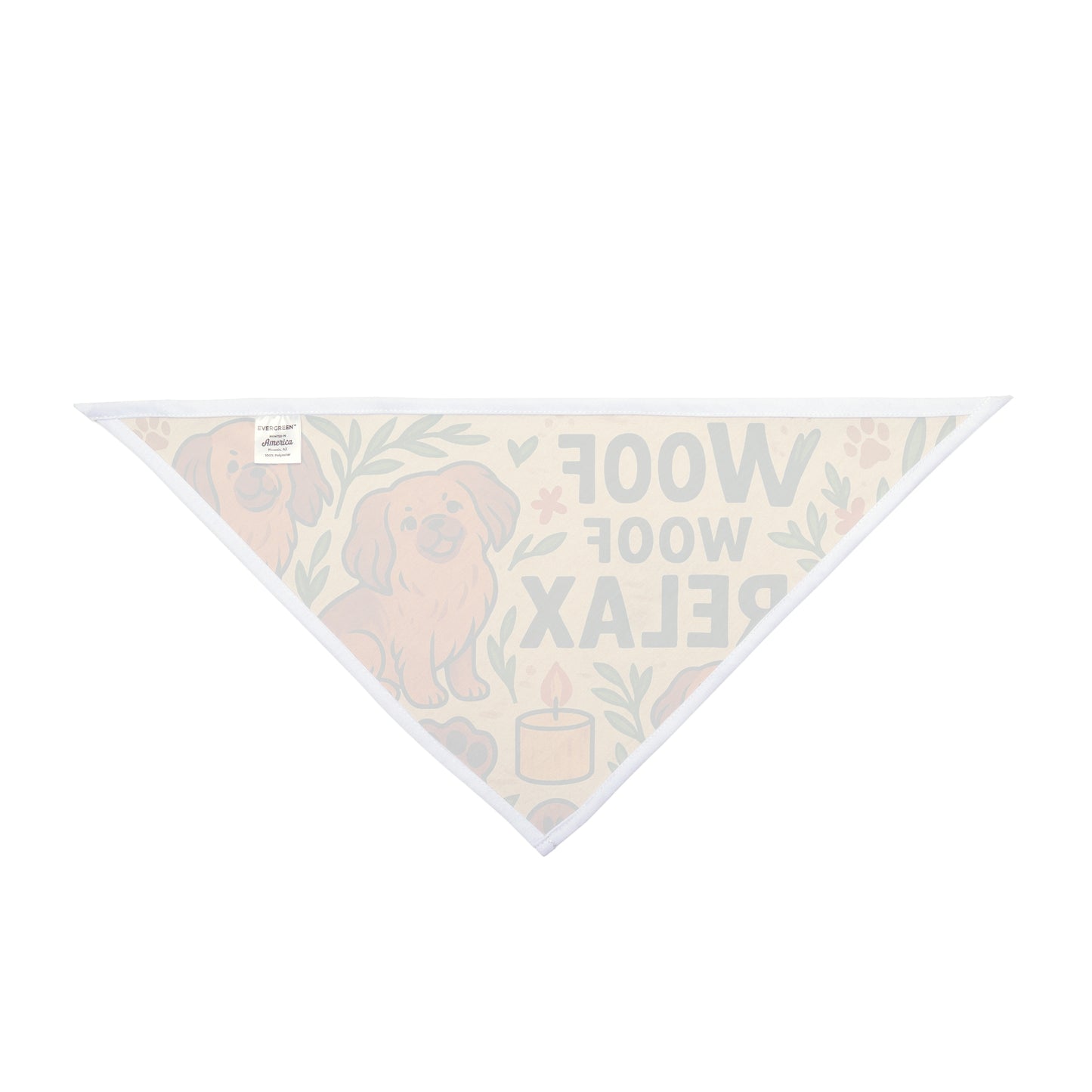 Woof Woof Relax Dog Bandana - Cute Dog Accessory for Stylish Pets