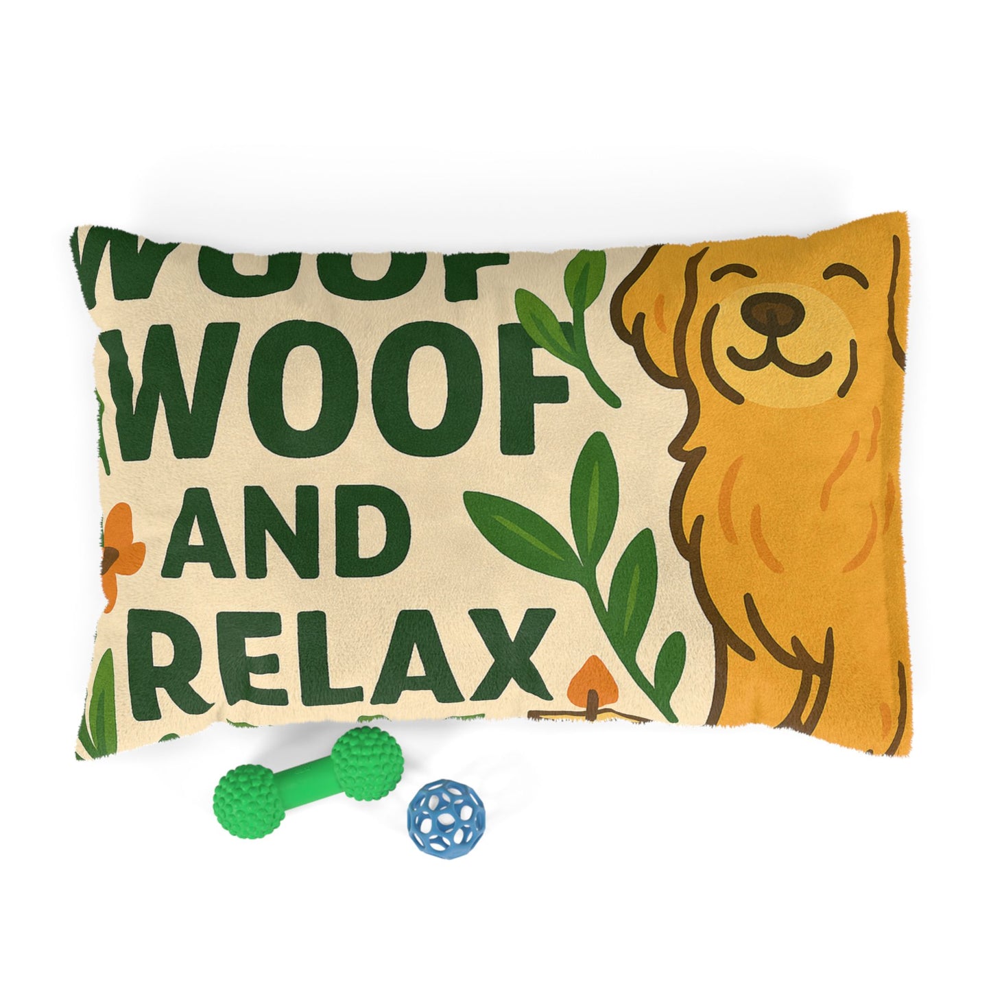Cozy Pet Bed - "Woof Woof and Relax"