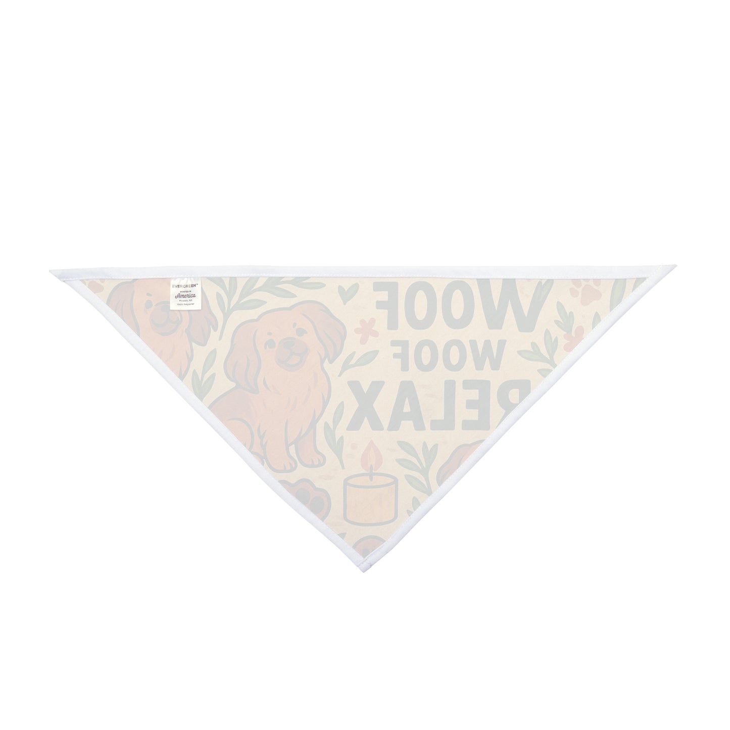 Woof Woof Relax Dog Bandana - Cute Dog Accessory for Stylish Pets
