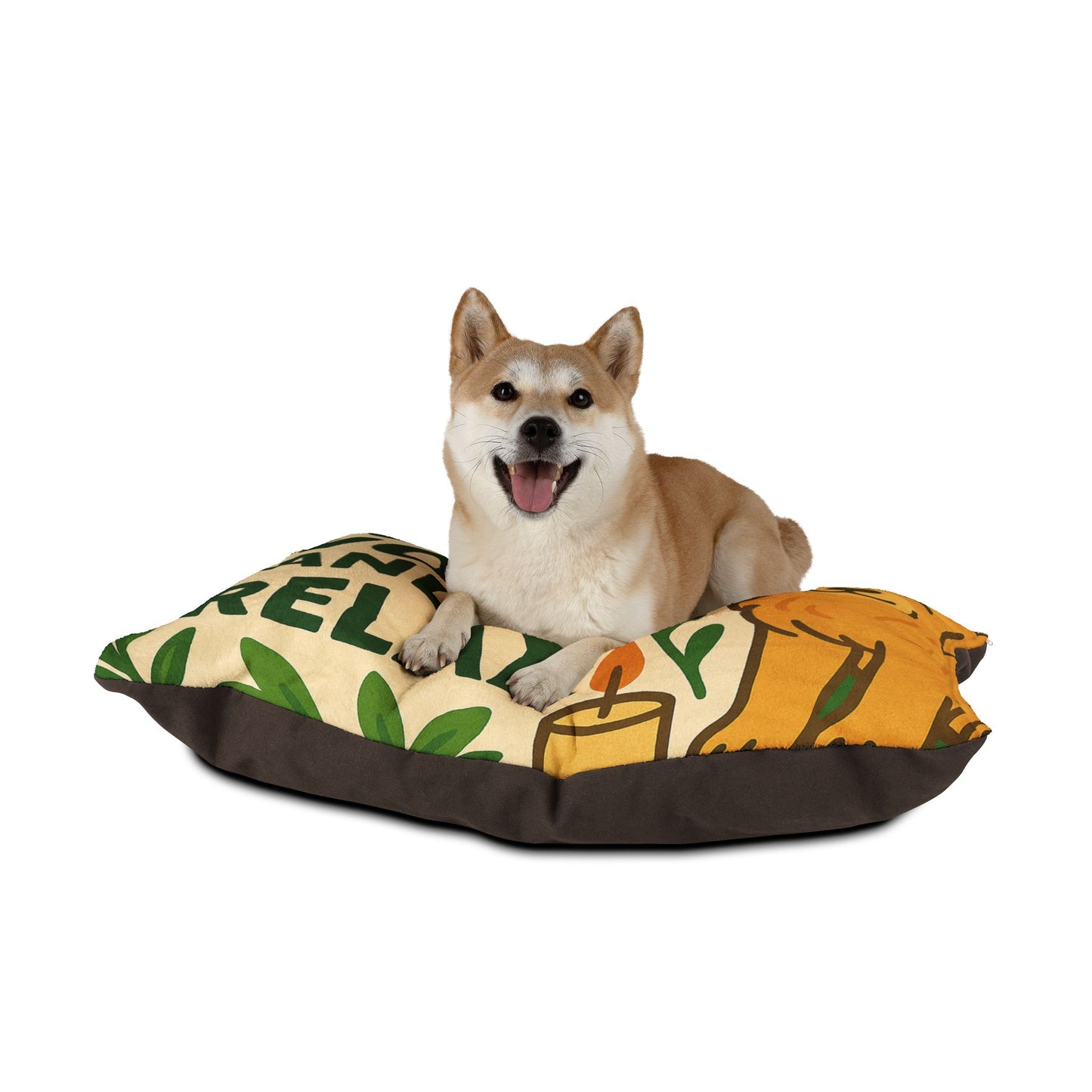 Cozy Pet Bed - "Woof Woof and Relax"